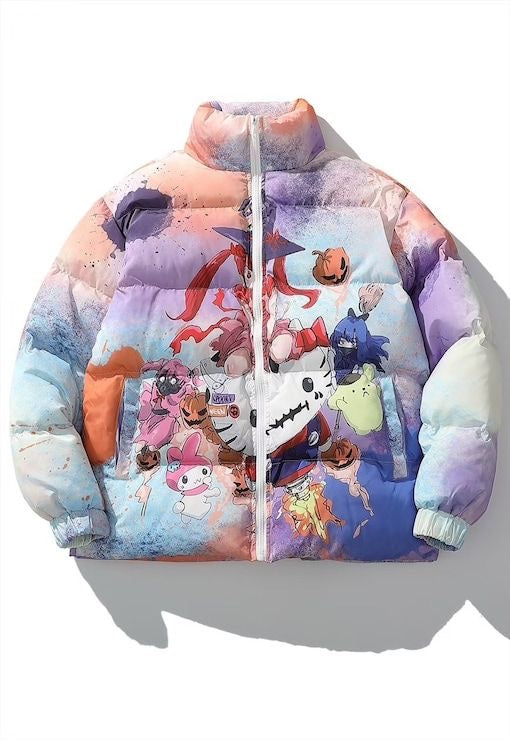 sepia puffer jacket