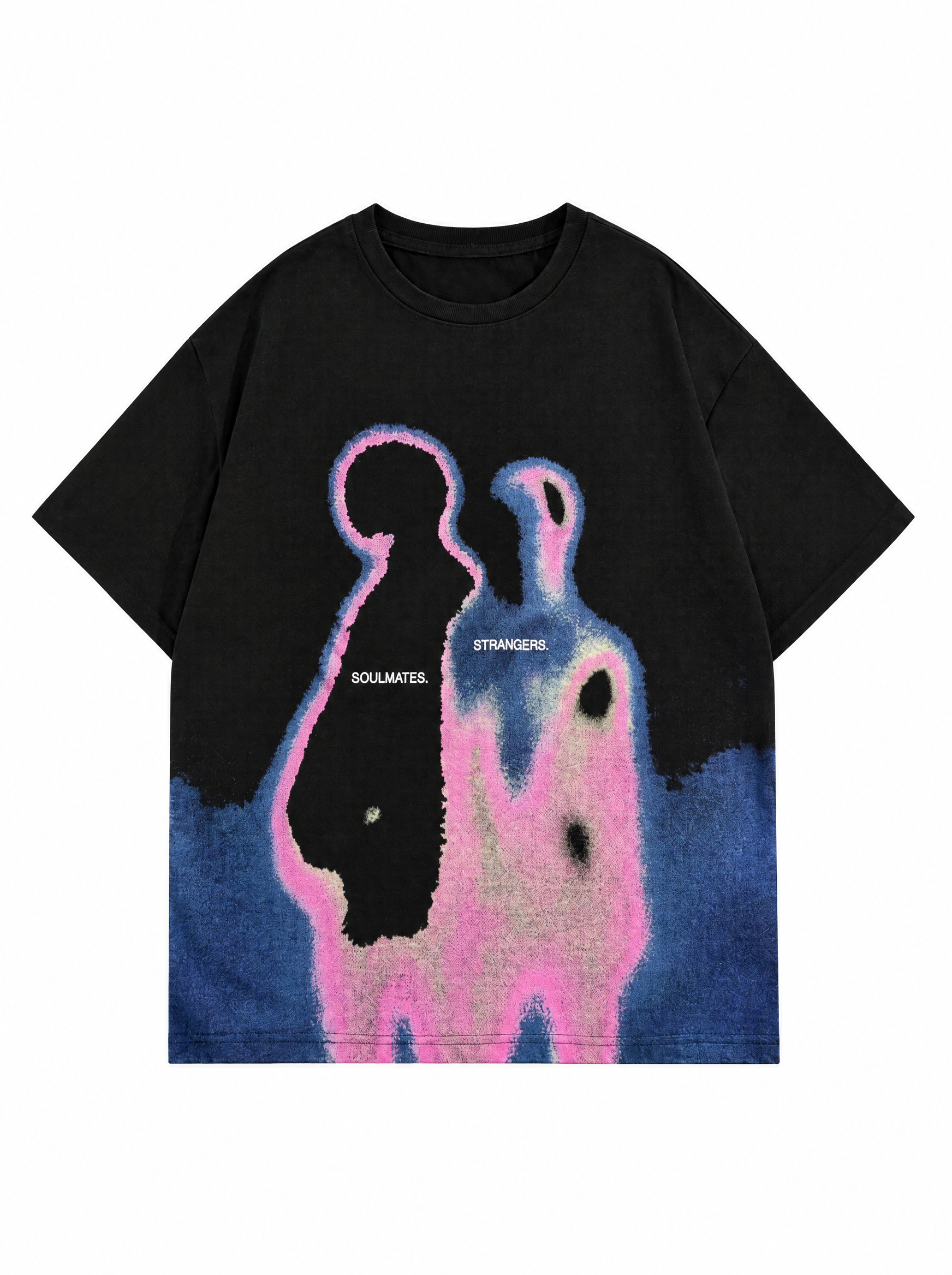 oversized graphic tee — chrome print